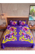 Hand Painted Rayon Bedsheet Set King Size